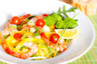 Tagliatelle mit Garnelen