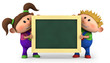 kids with chalkboard