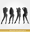 eps Vector image:silhouette hot pants girl 2