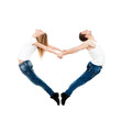 couple valentine's heart shape