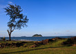 tropical beach, blue sea and sky