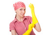 Photo: Maid woman is ready for cleaning Maid woman is ready for cleaning