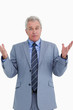 Clueless mature salesman