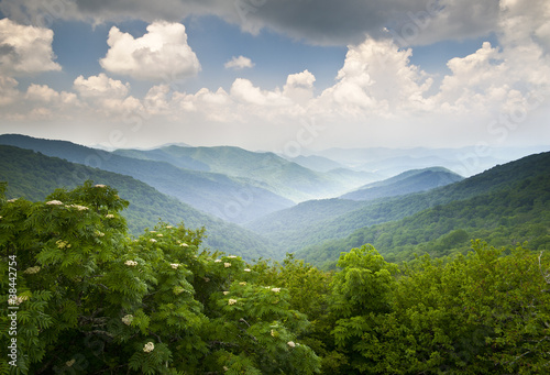 Photo: Blue Ridge Parkway Scenic Mountains Overlook WNC Blue Ridge Parkway Scenic Mountains Overlook WNC