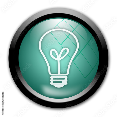 Illustration: Glühbirne - Button Glühbirne - Button