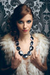 Portrait of pretty young woman