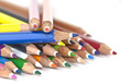 selection of colouring pencils in closeup