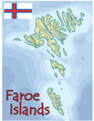 faroe islands europe map flag emblem