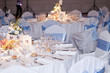 Luxury tables arranged for an elegant reception