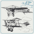 Vector: vintage aircraft vintage aircraft
