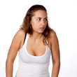 woman, portrait, studio, emotion