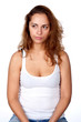 woman, portrait, studio, emotion