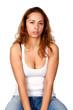 woman, portrait, studio, emotion