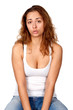 woman, portrait, studio, emotion