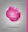 abstract banner in the form of an apple abstract banner in the form of an apple