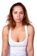 woman, portrait, studio, emotion