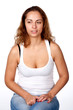 woman, portrait, studio, emotion