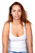woman, portrait, studio, emotion