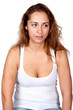 woman, portrait, studio, emotion