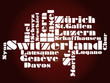 abstract map of Switzerland