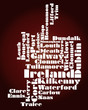 abstract map of Ireland abstract map of Ireland
