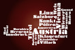 abstract map of Austria abstract map of Austria