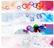 set di banner astratti