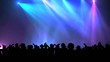 Dancing crowd at party - silhouettes