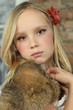 Woman with blond hair -  young beauty