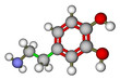 Dopamine molecular structure