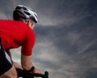 Triathlet auf dem Fahrrad