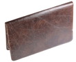 leather crocodilian notebook cover isolated