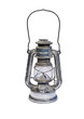 Old kerosene lamp isolated on white