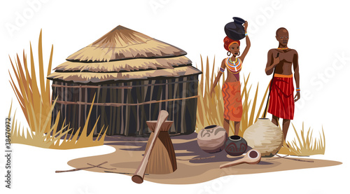 Vecteur : African Village African Village
