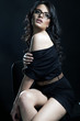 Foto: Romantic style photo of a beautiful brunette Romantic style photo of a beautiful brunette