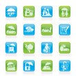 Insurance and risk icons - vector icon set
