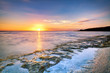 Crépuscule sur littoral réunionnais
