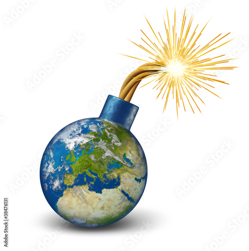 Illustration: Europe Financial Bomb Europe Financial Bomb