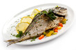 Fish dish - roasted fish and vegetables