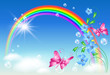 Rainbow in the sky