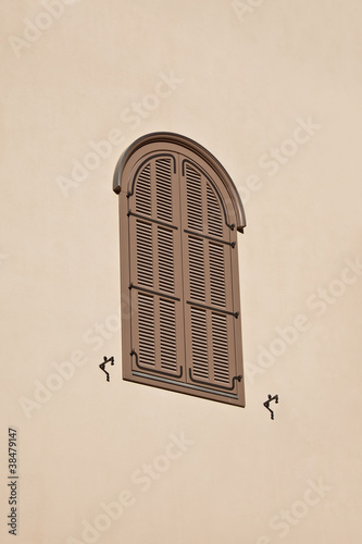 Photo: Window with wooden shutters Window with wooden shutters