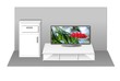Modern studio with Flat Screen Plasma TV