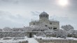 Cathedral in winter, St. Vladimir's Cathedral, Chersonese Cathedral in winter, St. Vladimir's Cathedral, Chersonese
