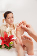 Woman Having Reflexology
