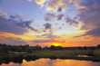 Beautiful spring sunrise.