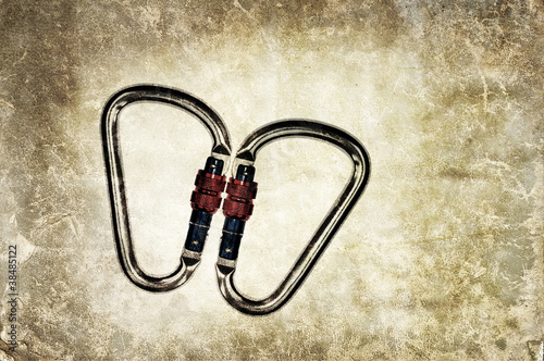 Photo: carabiner background carabiner background