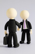 Ballhead handshake on white background6