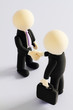 Ballhead handshake on white background8