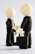 Ballhead handshake on white background11