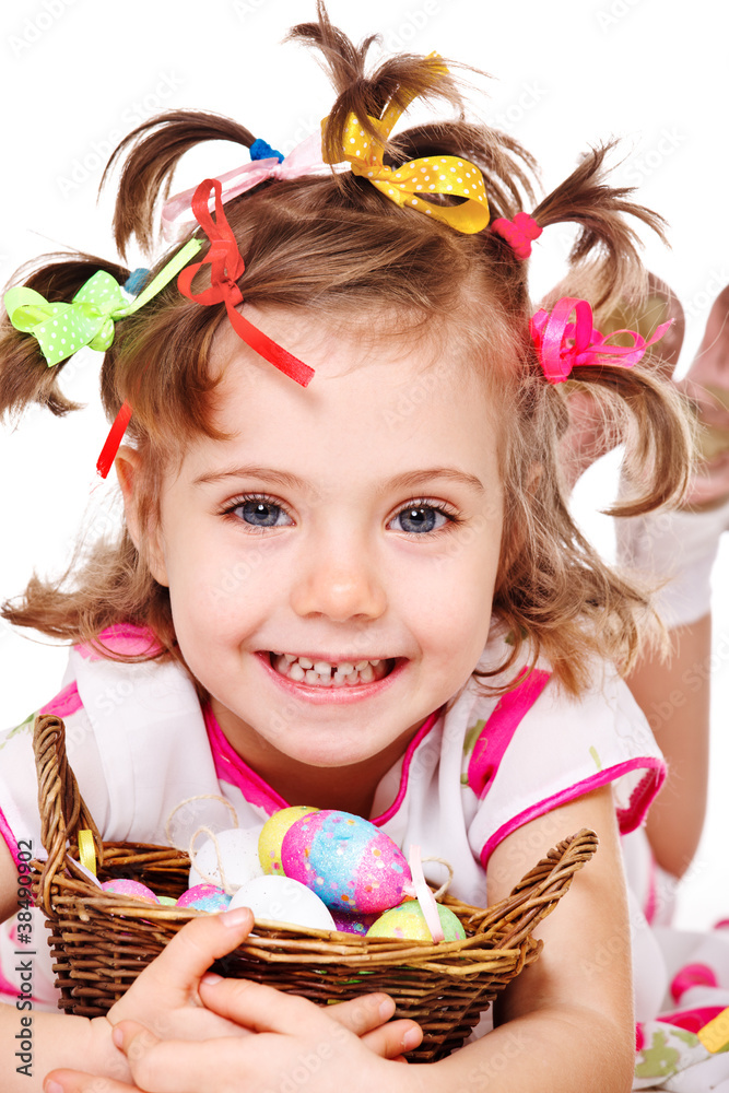 Closeup portrait of a girl